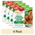 thumbnail image 1 of (4 pack) Happy Tot Organics, Cheese & Spinach Ravioli with Marinara Sauce Toddler Mealtime Bowl, 4.5 oz, 1 of 6