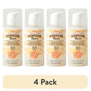 (4 pack) Hawaiian Tropic Weightless Hydration Lotion Sunscreen for Face SPF 30, Travel Size 1.7oz