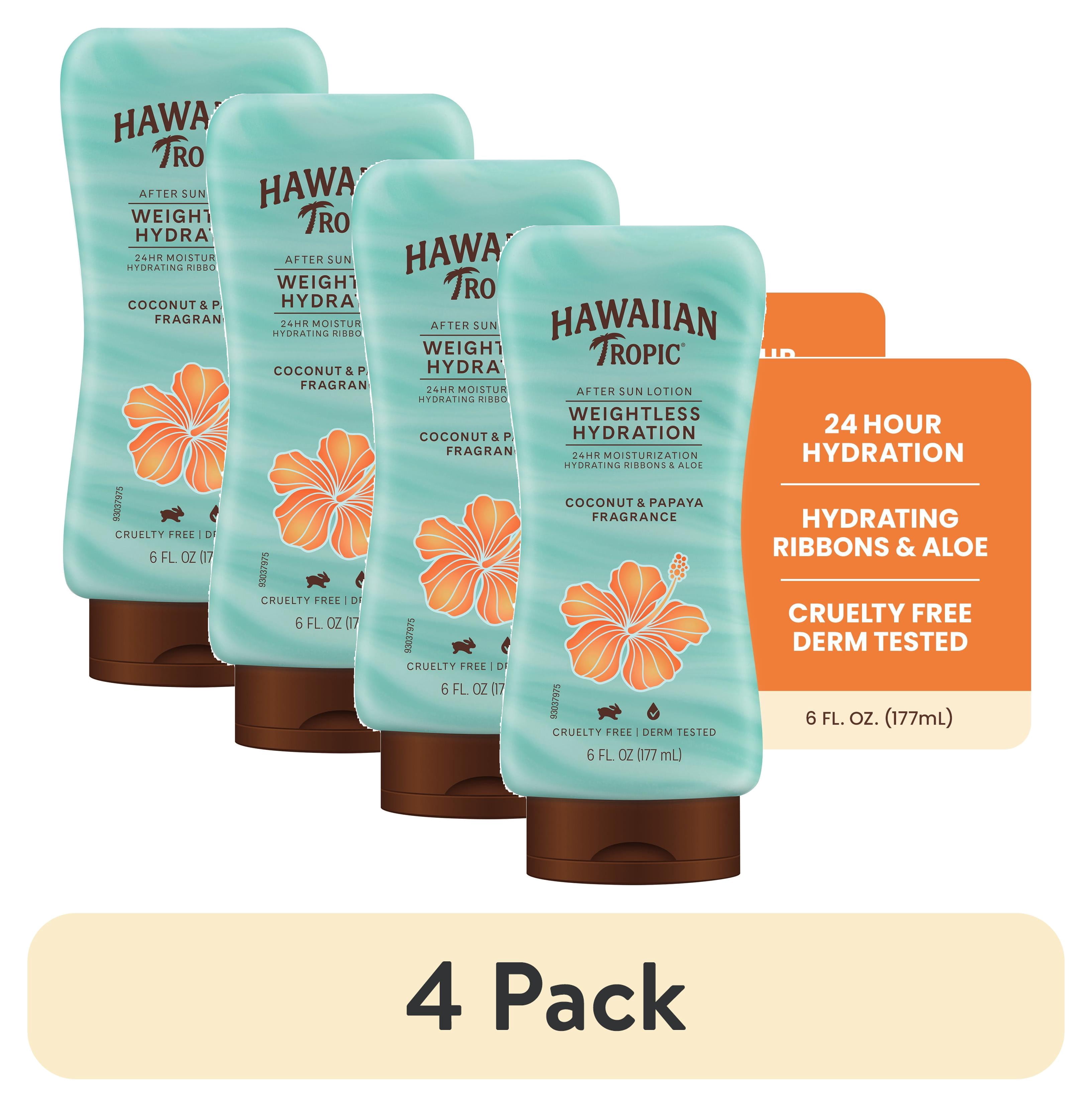 5 pack) Hawaiian Tropic Weightless Hydration after Sun Lotion for