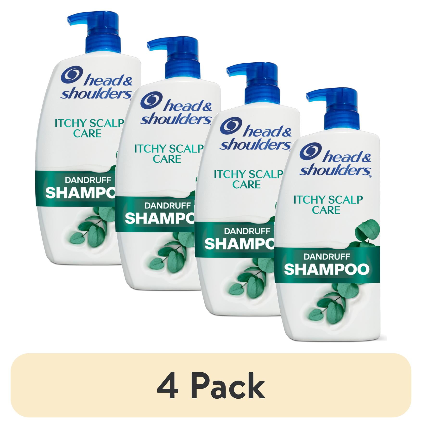 (4 pack) Head and Shoulders Dandruff Shampoo, Itchy Scalp Care, 28.2 oz