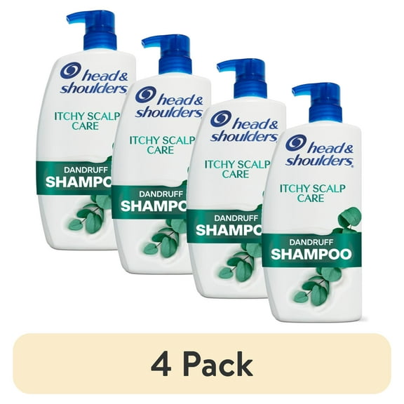 (4 pack) Head and Shoulders Dandruff Shampoo, Itchy Scalp Care, 28.2 oz