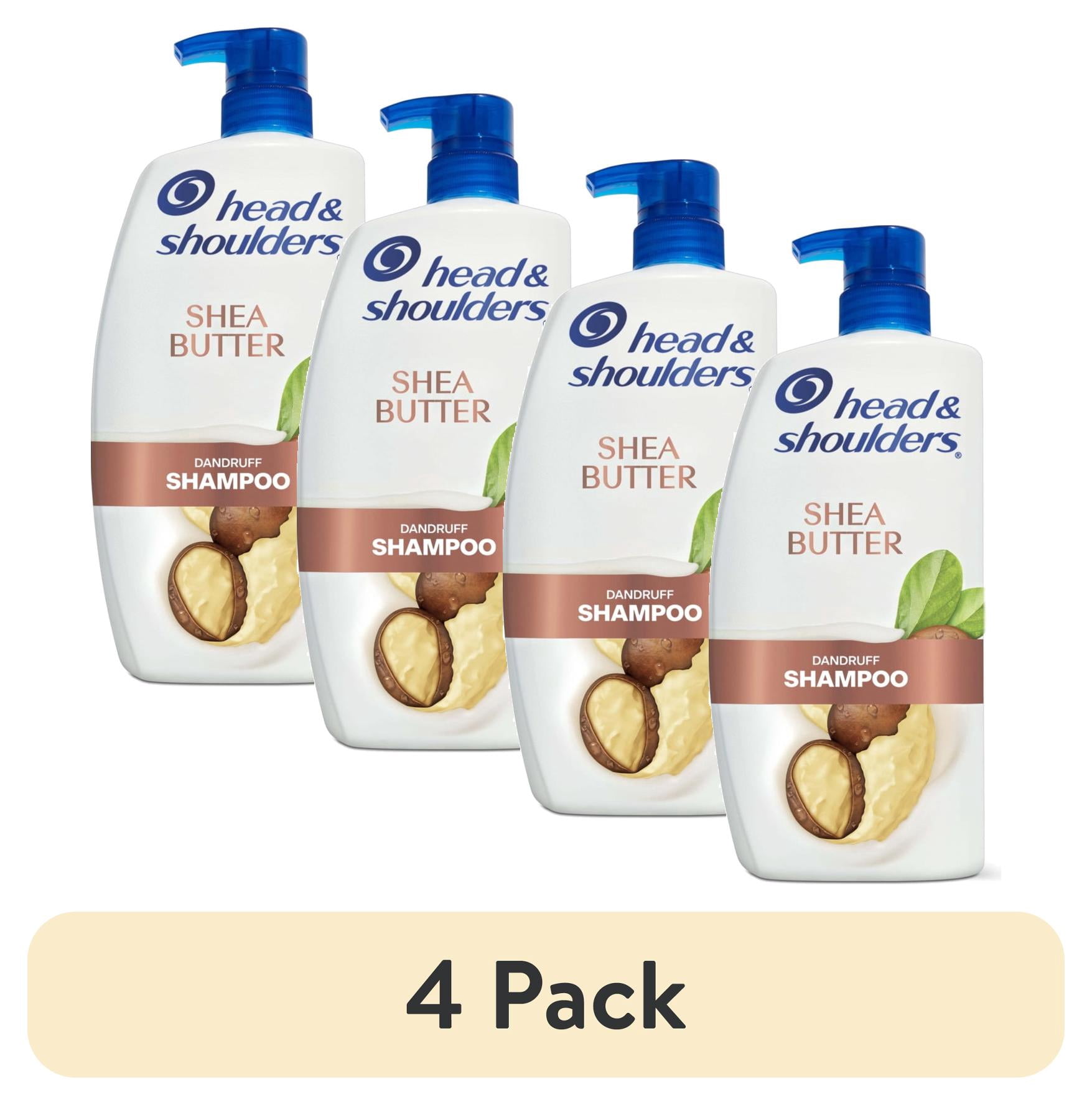 (4 pack) Head and Shoulders Dandruff Shampoo, Shea Butter, 28.2 fl oz