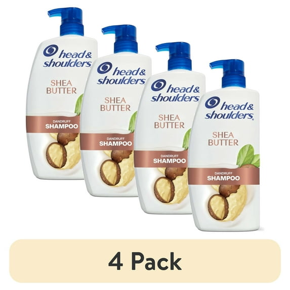 (4 pack) Head and Shoulders Dandruff Shampoo, Shea Butter, 28.2 fl oz