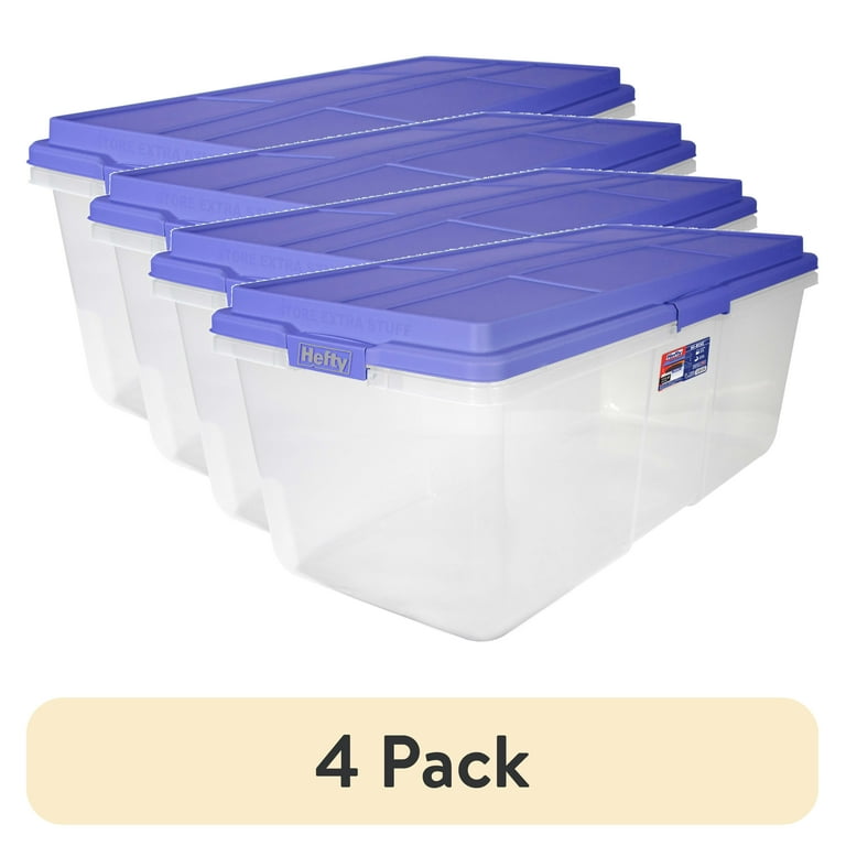 Clear Plastic Best Storage Totes For Moving Sterilite 100 L Clear