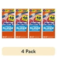 thumbnail image 1 of (4 pack) Hefty Slider Freezer Kitchen Storage Bags, gallon Size, 40 Count, 1 of 11