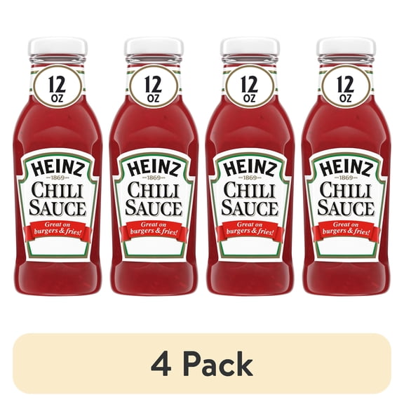 (4 pack) Heinz Chili Sauce, 12 oz Bottle