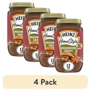 (4 pack) Heinz HomeStyle Mushroom Gravy, 12 oz Jar