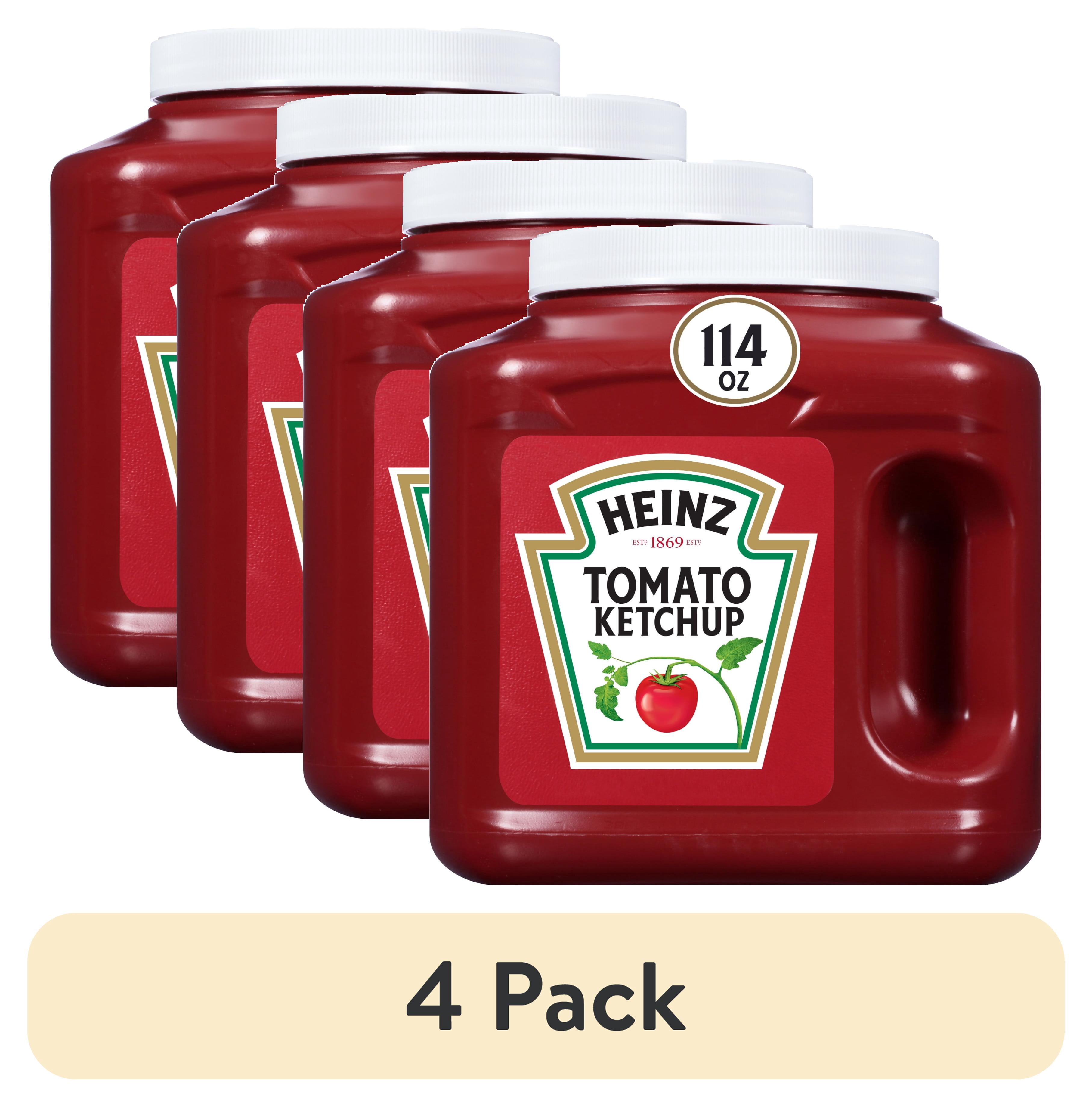 (4 pack) Heinz Tomato Ketchup, 1 Jug, for Easy Sharing and Easy Serving, 114 oz