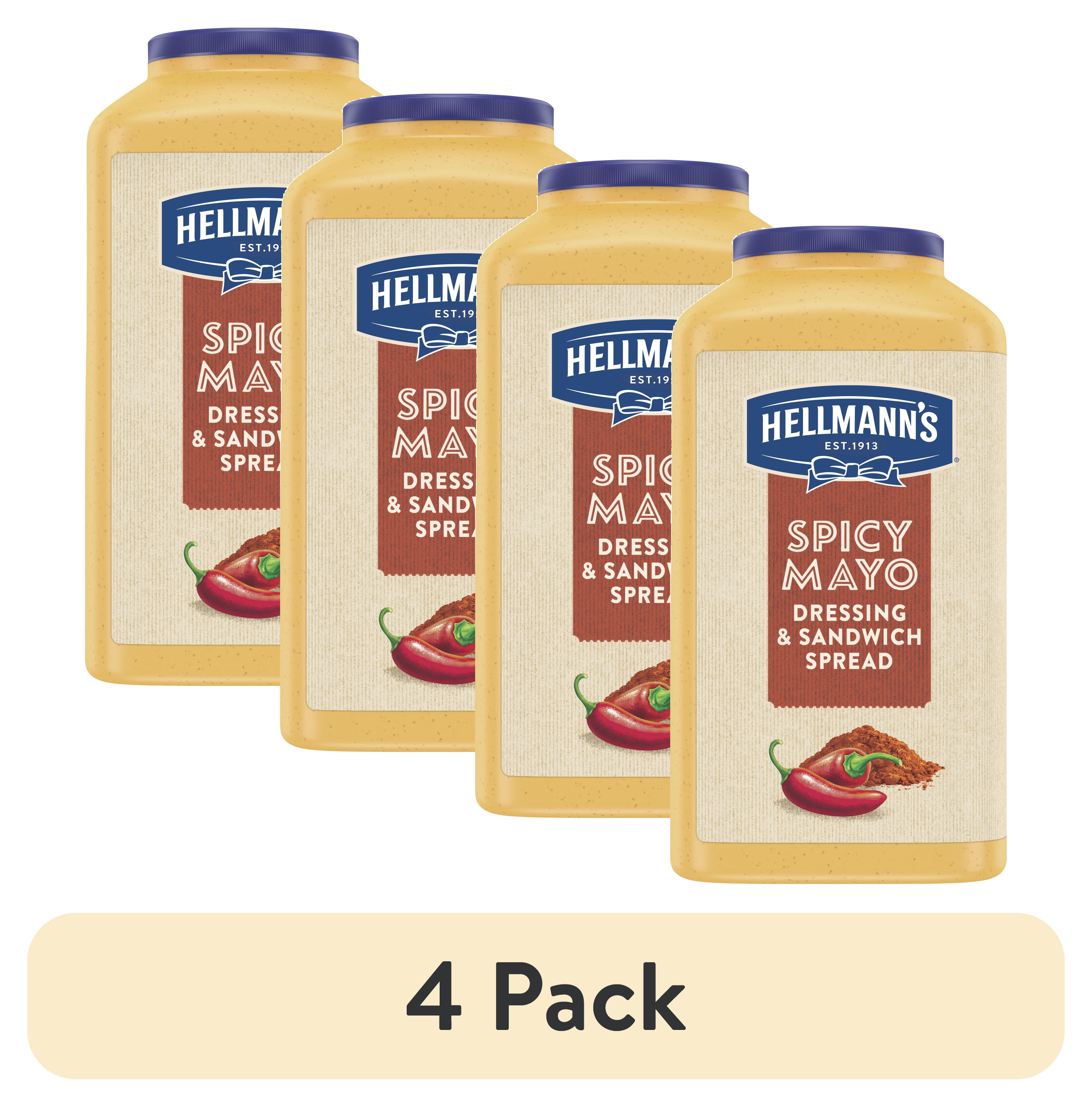 (4 pack) Hellmann's Spicy Mayo 1 Gallon, pack of 2