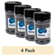 (4 pack) Hello Hobby Black Glitter Shaker, 4 oz.
