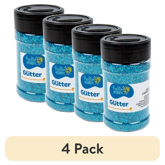 (4 pack) Hello Hobby Blue Glitter Shaker
