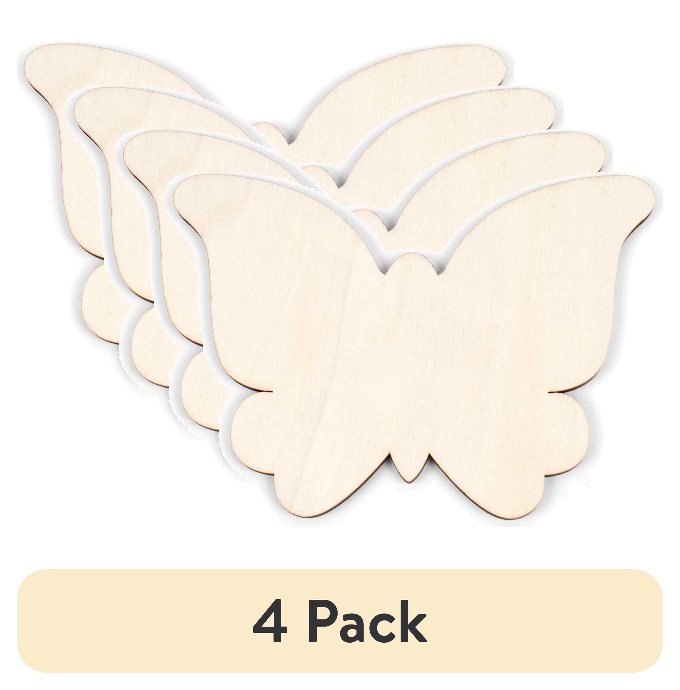 (1 pack) Hello Hobby Butterfly Unfinished Wood Shape, 1 Piece, 6.5 in x 4.6 in