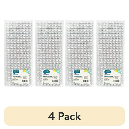 (4 pack) Hello Hobby Clear Acrylic Stickers for Crafting and Scrapbooking, 1,326 Pieces
