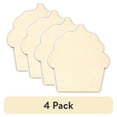 thumbnail image 1 of (4 pack) Hello Hobby Cupcake Wood Shape, 0.07 lbs, 1 of 6