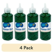 (4 pack) Hello Hobby Green Glitter Glue, 2.9 oz., Boys and Girls, Child, Ages 6+