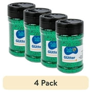 (4 pack) Hello Hobby Green Glitter Shaker, 4 oz.