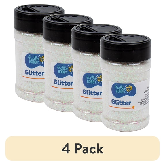 (4 pack) Hello Hobby Iridescent Glitter Shaker, 4 oz.