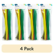 (4 pack) Hello Hobby Rainbow Fuzzy Sticks, 100-Pack