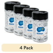 (4 pack) Hello Hobby Silver Glitter Shaker, 4 oz.