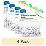(4 pack) Hello Hobby Small Numbers & Symbols Beads