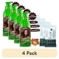thumbnail image 1 of (4 pack) Herbishh Chestnut Brown Hair Color Shampoo for Gray Hair with Pack 2 Hair colour stain remover, Hair Dye Shampoo 3 in 1, 100% Gray Coverage, Permanent Hair Color for Men & Women, Ammonia-free, 500 ml, 1 of 14