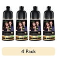 thumbnail image 1 of (4 pack) Herbishh Chestnut Brown Shampoo, Hair Dye Shampoo 3 in 1, 100% Grey Coverage, Demi-Permanent Hair Color for Men & Women, With Hair Mask Cream Combo, 1 of 6