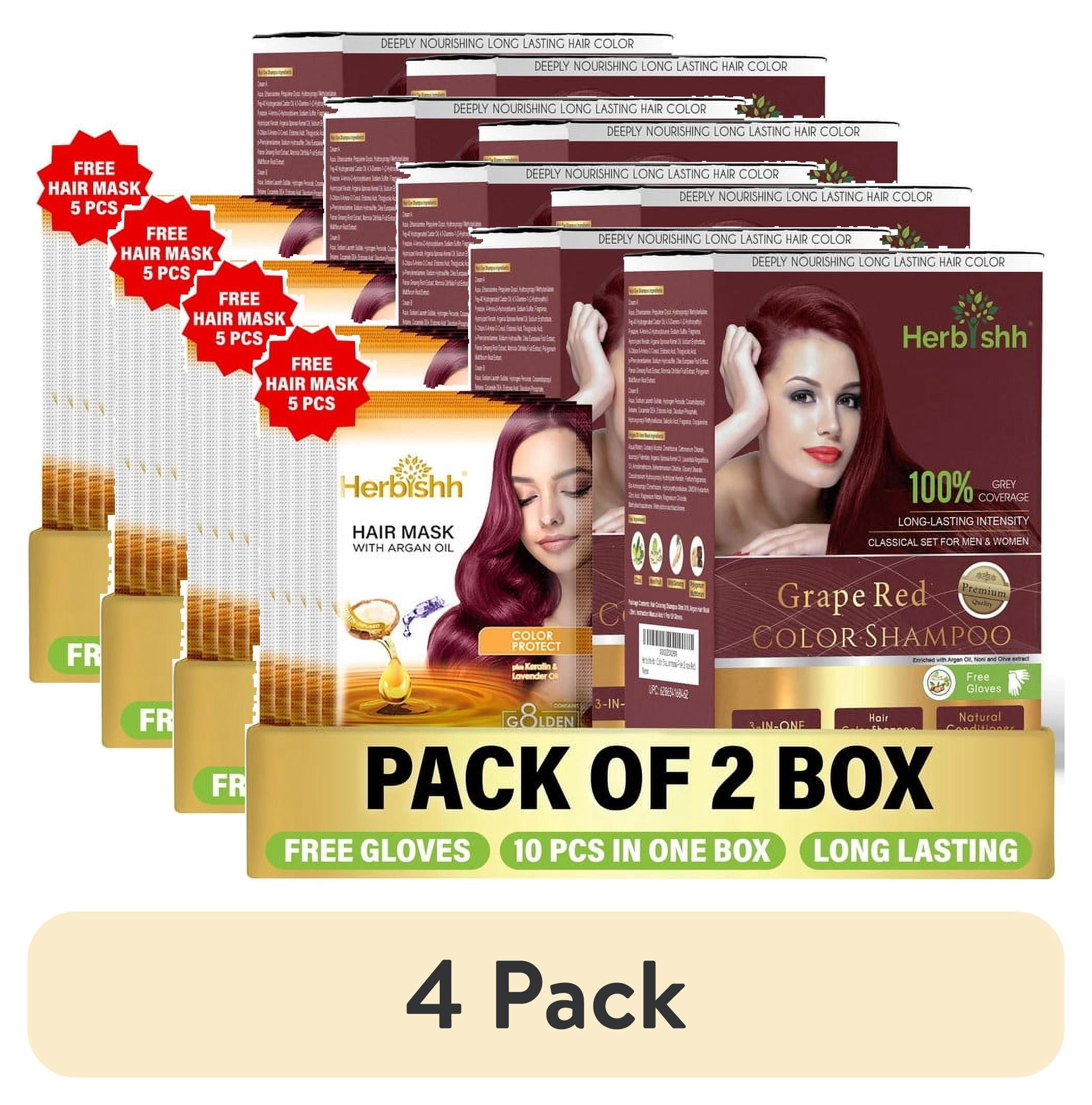 HERBAL SEASONS HAIR COLOR 80g 約5回分 Herbishh Hair Color Shampoo for Grey Hair – Hair Dye Shampoo with