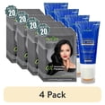 thumbnail image 1 of (4 pack) Herbishh Hair Dye Shampoo Black Color 3-in-1 Travel Pack (30ml x20) + Hair Color Skin Protector Barrier Cream, 1pc – Shampoo Hair Color with 100% Gray Coverage & Long Lasting Color, for Women & Men, 1 of 8