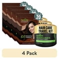 thumbnail image 1 of (4 pack) Herbishh Hair Dye Shampoo Dark Brown Color 3-in-1 Travel Pack (30ml x20) + Keratin Argan Oil Hair Mask for Dry, Damaged & Color Treated Hair, 150ml, Long Lasting Hair Color, For Women & Men, 1 of 8