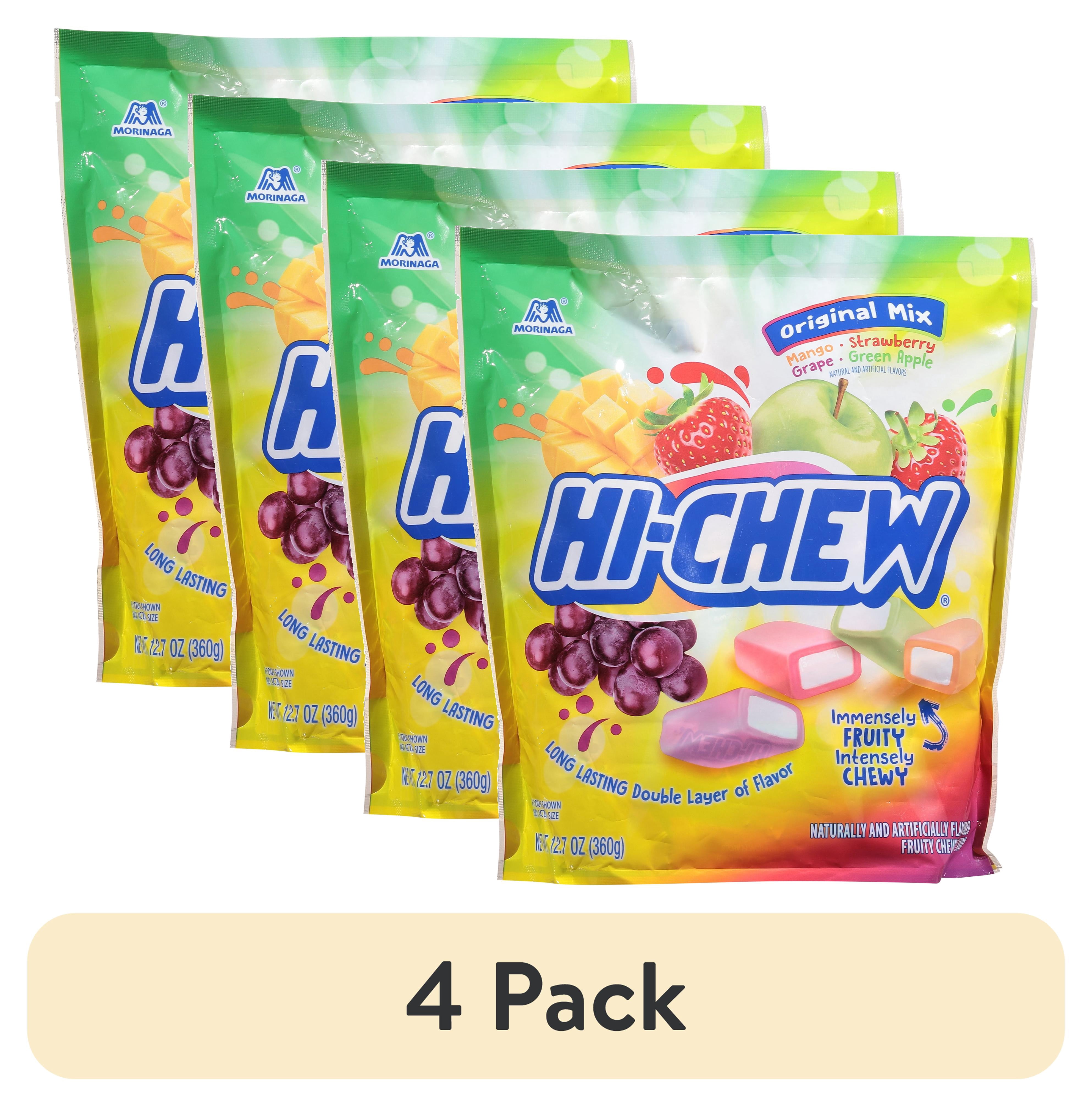 (4 pack) Hi-Chew Original Mix Chewy Candy, 12.7 oz., Stand up Pouch