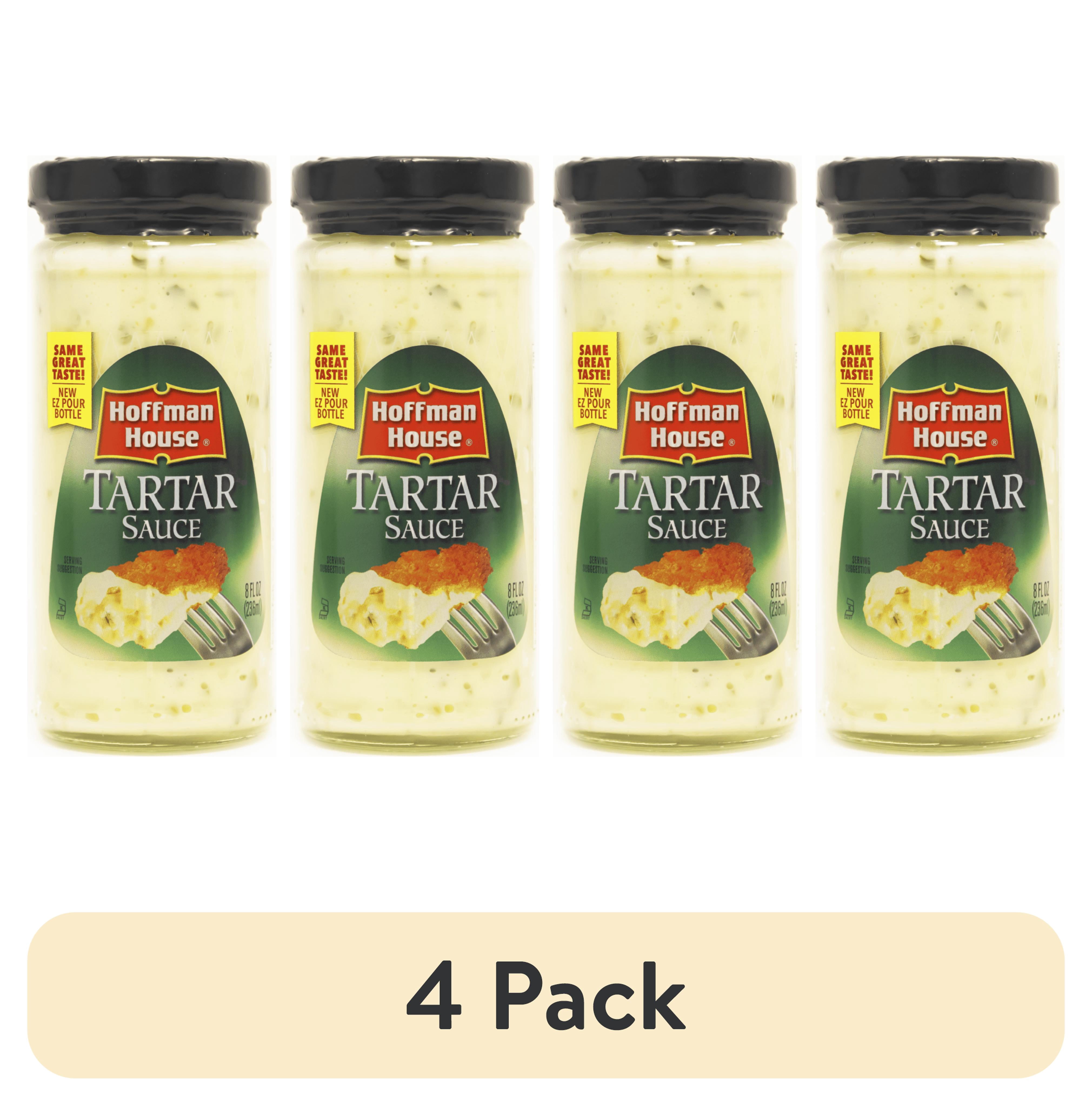(4 pack) Hoffman House Gluten-Free Tartar Sauce, 8 fl oz, Glass Bottle