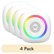 (4 pack) HomeZone Battery Operated Wireless Doorbell Kit, 900 ft Range, 60 Chimes, White