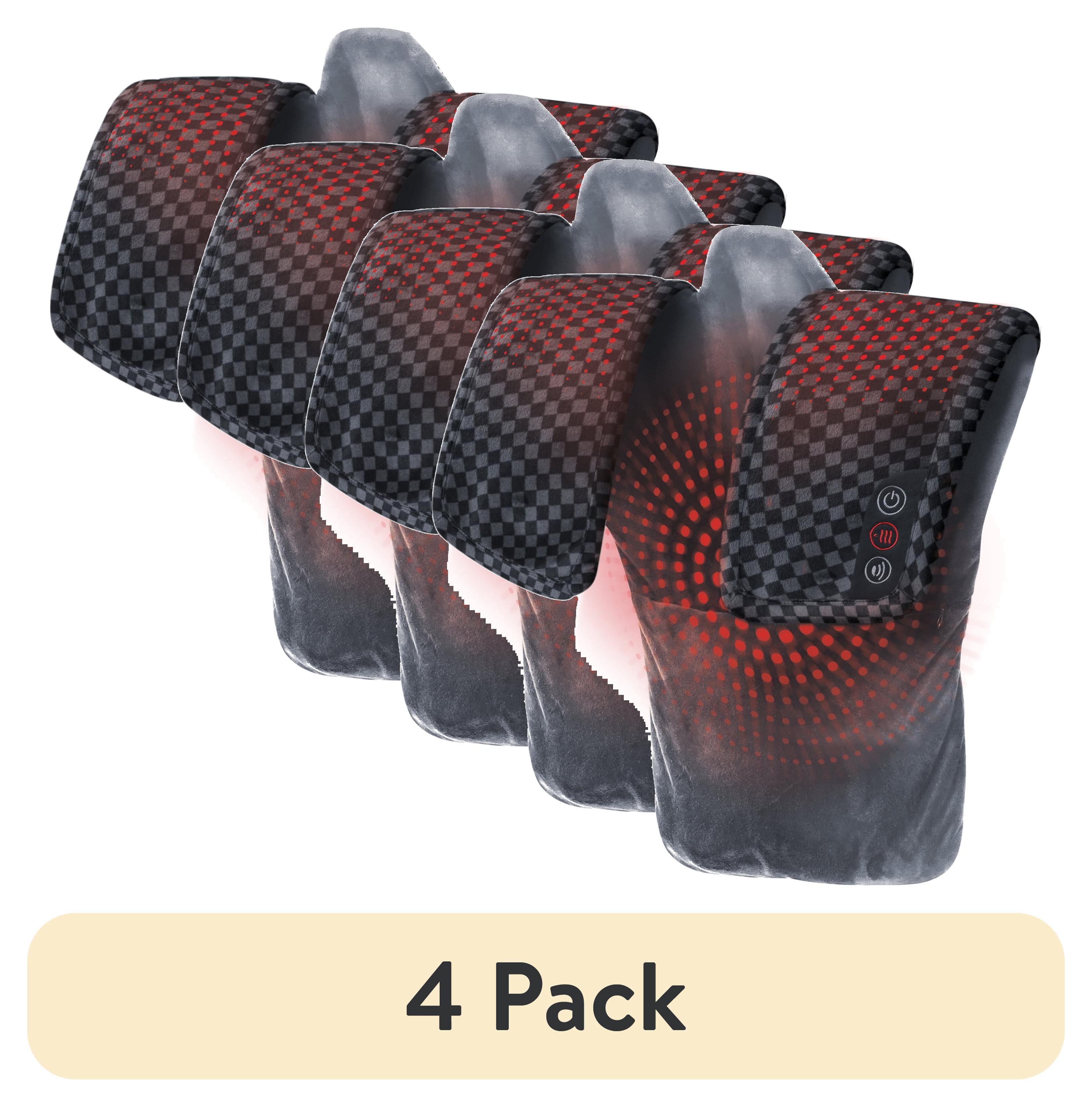 (4 pack) Homedics Weighted Massage Wrap for Neck, Shoulders, and Back Muscles with Soothing Heat
