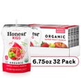 thumbnail image 1 of (4 pack) Honest Kids Organic Super Fruit Punch Juice, 6.75 fl oz, 8 Pouches, 1 of 7