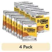 4 pack Honey Stinger Organic Energy Waffle Snack, Vanilla, 1.06 oz, 6 Count Box