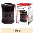 thumbnail interactive-video image 1 of (4 pack) Honeywell 360 Surround Space Heater for Indoor Use, Small Electric Space Heater, Black, HHF360V, 1 of 14