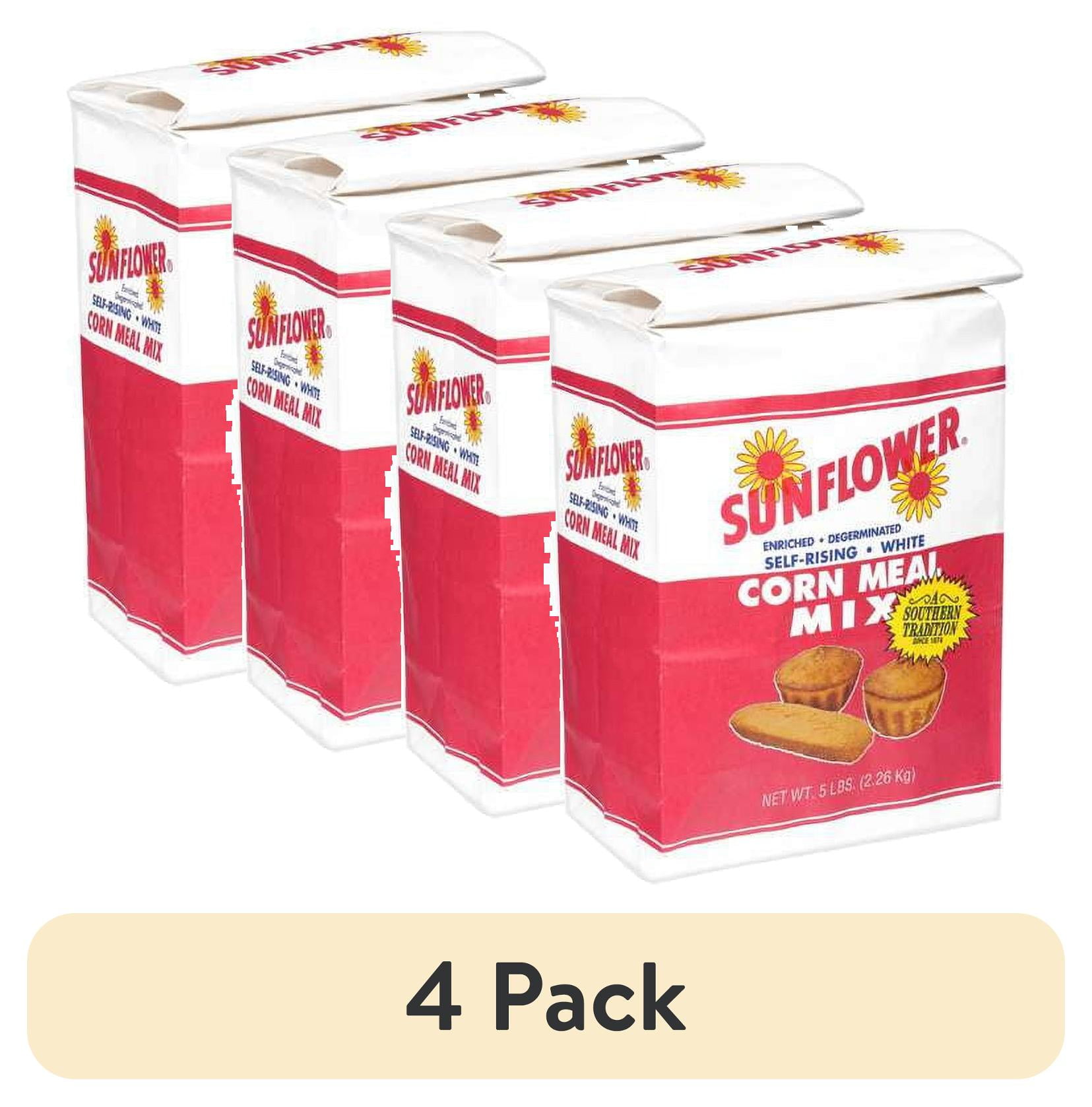 4 pack) Hopkinsville Milling Sunflower Corn Meal Mix, 5 lb