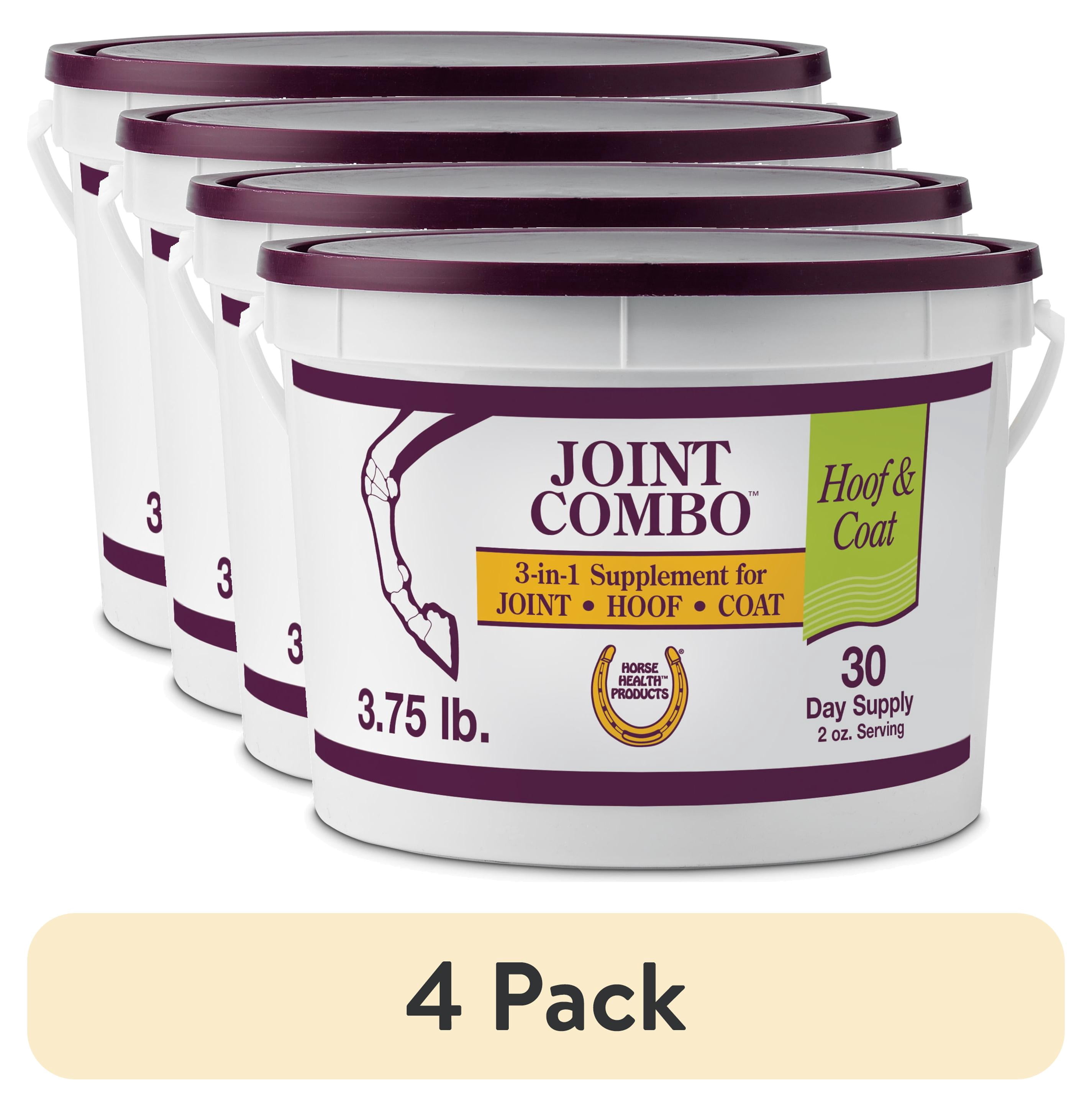 (4 pack) Horse Health Joint Combo Hoof & Coat 3.75 pounds 30 day supply