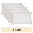 thumbnail image 1 of (4 pack) Hotel Style 600 Thread Count White Egyptian Cotton Adult Pillow Cases, King (2 Count), 1 of 6