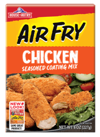 (4 pack) House Autry Air Fry Chicken 8z Seasoned Crispy Coatings & Batters Fry Mix