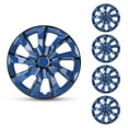 thumbnail image 1 of (4 pack) Hubcap Wheel Cover Replacement 15" Hub Caps Universal Wheel Rim Cover ABS Material Exterior Accessories Snap On Car Truck SUV -15-Inch, Black & Blue, 1 of 8