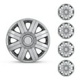 thumbnail image 1 of (4 pack) Hubcap Wheel Cover Replacement 16" Hub Caps Universal Wheel Rim Cover ABS Material Exterior Accessories Snap On Car Truck SUV -16-Inch, Silver, LACQUER, 1 of 7