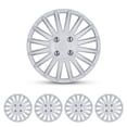 thumbnail image 1 of (4 pack) Hubcap Wheel Cover Replacement 16" Hub Caps Universal Wheel Rim Cover ABS Material Exterior Accessories Snap On Car Truck SUV -16-Inch, WHITE LACQUER, 1 of 7