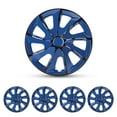 thumbnail image 1 of (4 Pack) Hubcap Wheel Cover Replacement 17" Hub Caps Universal Wheel Rim Cover ABS Material Exterior Accessories Snap on Car Truck SUV -17-inch,Black & Blue, 1 of 7