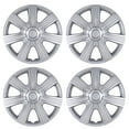thumbnail image 1 of (4 pack) Hubcap Wheel Cover Replacement R14 Hub Caps Universal Wheel Rim Cover ABS Material Exterior Accessories Snap On Car Truck SUV -14-Inch Silver, 1 of 8