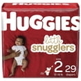 thumbnail image 1 of (4 pack) Huggies Little Snugglers, Fragrance Free Baby Diapers Size 2, 29 Count, 1 of 6