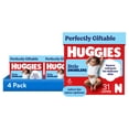 thumbnail image 1 of (4 pack) Huggies Little Snugglers, Fragrance Free Baby Diapers Size Newborn, 31 Count, 1 of 12