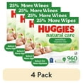 thumbnail image 1 of (4 pack) Huggies Natural Care Sensitive Baby Wipes, Unscented, 15 Pack, 960 Total Count (Select for More), 1 of 15