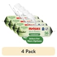 thumbnail image 1 of (4 pack) Huggies Wipes with Aloe & Vitamin E, Unscented, 1 Flip-Top Pack, (56 Wipes), 1 of 10