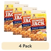 (4 pack) Hungry Jack Hashbrown Potatoes, 4.2 oz pint carton